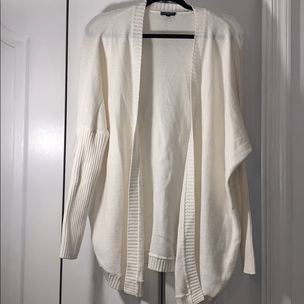 Large Express cream sweater